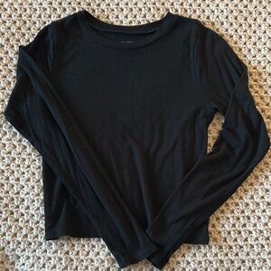Hollister Black Fitted Long Sleeve T-Shirt